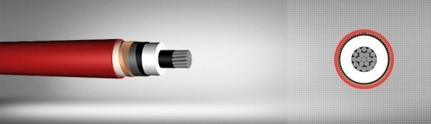 XLPE KABLO 1X95/16 20,3/35 kV XLPE İzoleli Alüminyum İletkenli Tek Damarlı Orta Gerilim Güç Kabloları