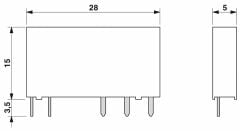 2961105 Tek röle - REL-MR- 24DC/21